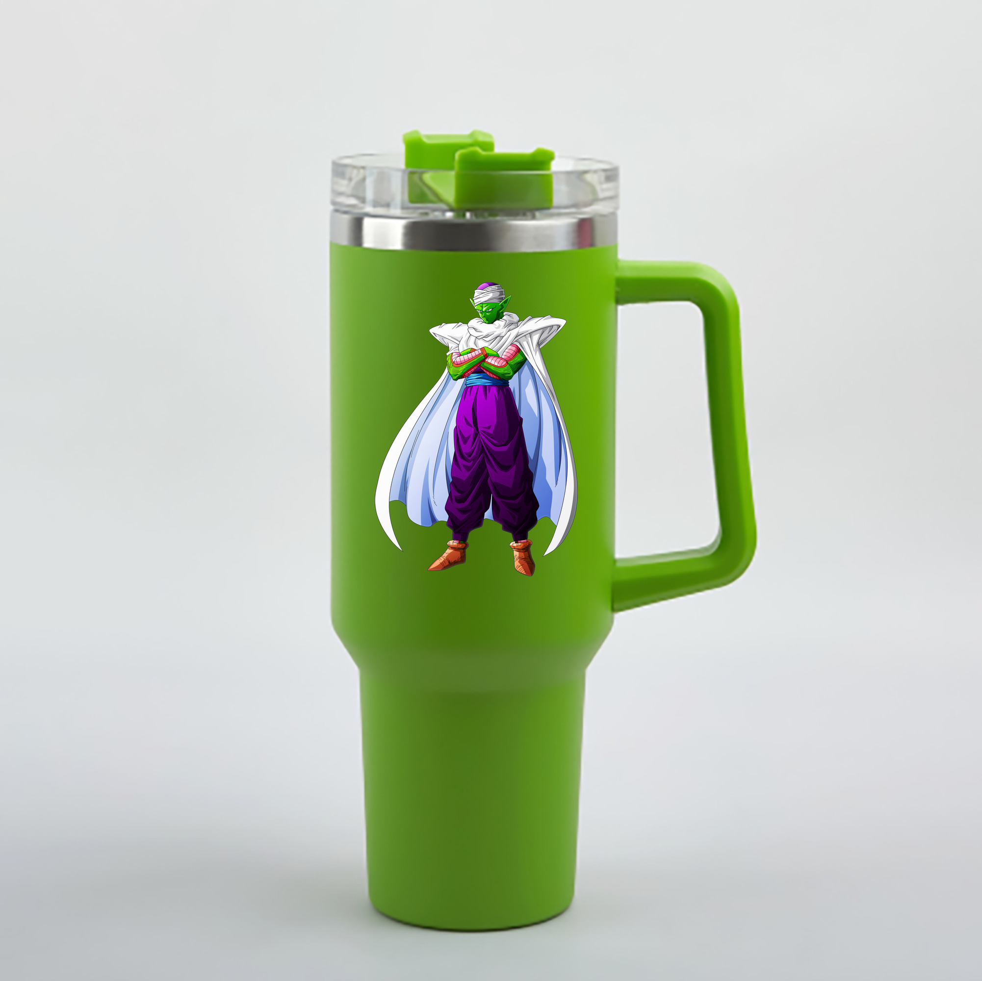 （画像用） ドラゴンボール ピッコロ DRAGON BALL Piccolo 1200mL車用タンブラー - クリスタルステッカー（プラスチックストロー付き）